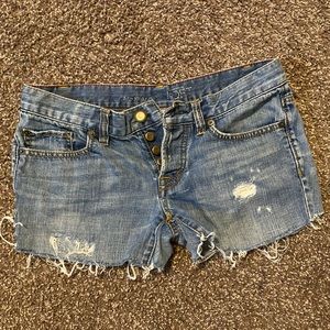 LOFT boyfriend jean shorts